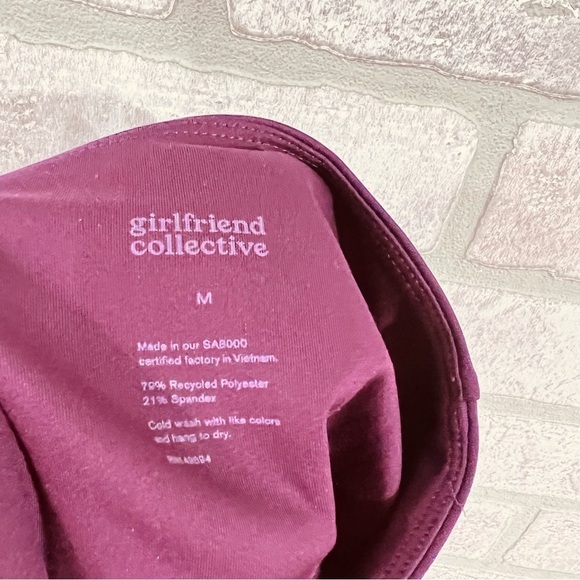Girlfriend Collective Compressive High Rise Plum Leggings Size M - Picture 9 of 9